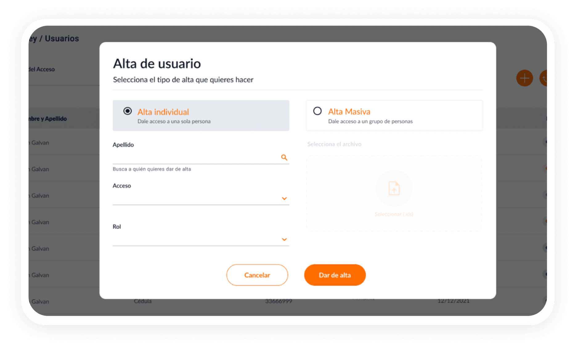 Secure Interaction Partner Access Modal